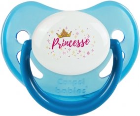 Couronne jaune princesse : Bleue phosphorescente Tétine embout physiologique