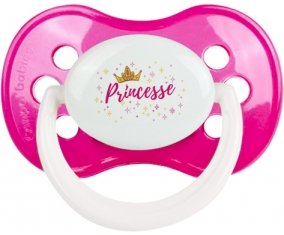 Couronne jaune princesse : Rose foncé classique Tétine embout anatomique