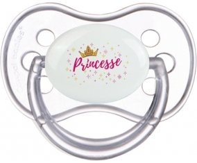 Couronne jaune princesse : Transparente classique Tétine embout anatomique