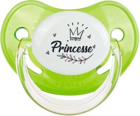 Couronne noire princesse : Vert classique Tétine embout physiologique