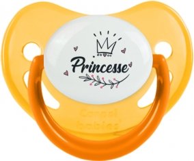 Couronne noire princesse : Jaune phosphorescente Tétine embout physiologique