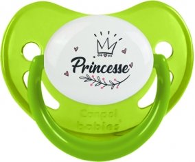Couronne noire princesse : Vert phosphorescente Tétine embout physiologique
