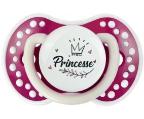 Couronne noire princesse : Fuchsia phosphorescente Tétine embout Lovi Dynamic