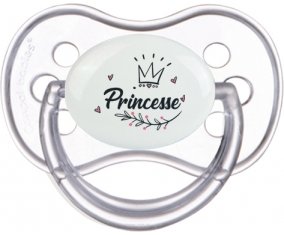 Couronne noire princesse : Transparente classique Tétine embout anatomique