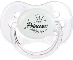Couronne noire princesse : Transparent classique Tétine embout cerise
