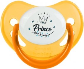 Couronne noire prince : Jaune phosphorescente Tétine embout physiologique