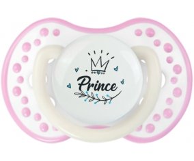 Couronne noire prince : Blanc-rose phosphorescente Tétine embout Lovi Dynamic