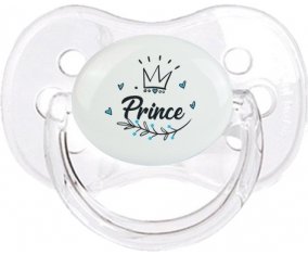 Couronne noire prince : Transparent classique Tétine embout cerise