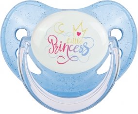 My little princess design-7 : Bleue à paillette Tétine embout physiologique