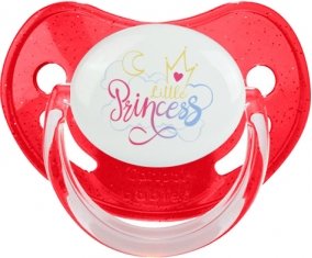 My little princess design-7 : Rouge à paillette Tétine embout physiologique