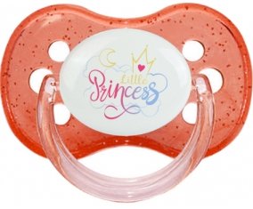 My little princess design-7 : Rouge à paillette Tétine embout cerise