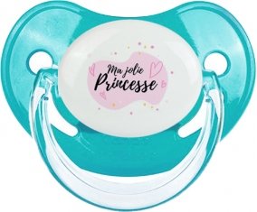Ma jolie princese design-1 : Bleue classique Tétine embout physiologique