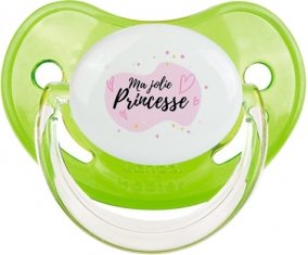 Ma jolie princese design-1 : Vert classique Tétine embout physiologique