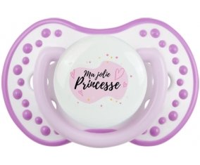 Ma jolie princese design-1 : Blanc-mauve classique Tétine embout Lovi Dynamic