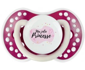 Ma jolie princese design-1 : Fuchsia phosphorescente Tétine embout Lovi Dynamic