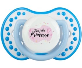Ma jolie princese design-1 : Blanc-bleu phosphorescente Tétine embout Lovi Dynamic