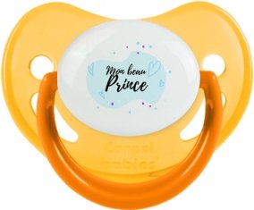 Mon beau prince design-1 : Jaune phosphorescente Tétine embout physiologique