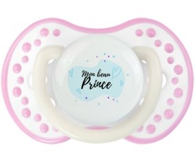 Mon beau prince design-1 : Blanc-rose phosphorescente Tétine embout Lovi Dynamic
