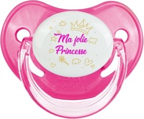 Ma jolie princese design-2 : Rose classique Tétine embout physiologique