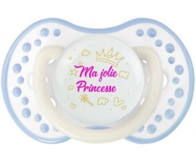 Ma jolie princese design-2 : Blanc-cyan classique Tétine embout Lovi Dynamic