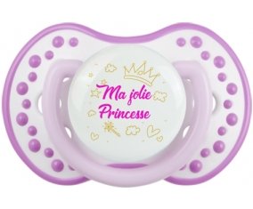 Ma jolie princese design-2 : Blanc-mauve classique Tétine embout Lovi Dynamic
