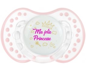 Ma jolie princese design-2 : Retro-blanc-rose-tendre classique Tétine embout Lovi Dynamic