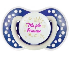 Ma jolie princese design-2 : Bleu-marine phosphorescente Tétine embout Lovi Dynamic