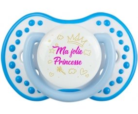 Ma jolie princese design-2 : Blanc-bleu phosphorescente Tétine embout Lovi Dynamic