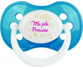 Ma jolie princese design-2 : Cyan classique Tétine embout anatomique