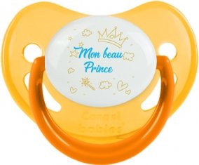 Mon beau prince design-2 : Jaune phosphorescente Tétine embout physiologique