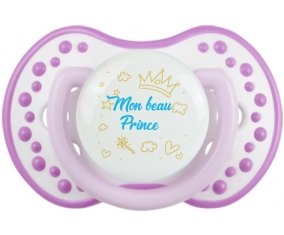 Mon beau prince design-2 : Blanc-mauve classique Tétine embout Lovi Dynamic
