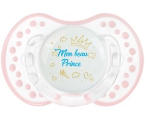 Mon beau prince design-2 : Retro-blanc-rose-tendre classique Tétine embout Lovi Dynamic