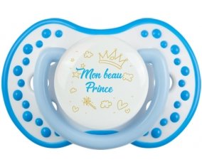 Mon beau prince design-2 : Blanc-bleu phosphorescente Tétine embout Lovi Dynamic