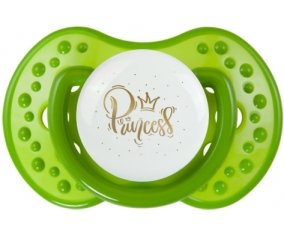 Couronne dorée princesse : Sucette LOVI Dynamic personnalisée