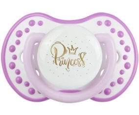 Couronne dorée princesse : Blanc-mauve classique Tétine embout Lovi Dynamic