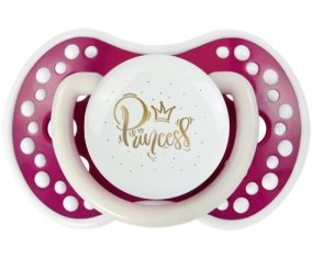 Couronne dorée princesse : Fuchsia phosphorescente Tétine embout Lovi Dynamic