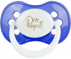 Couronne dorée princesse : Bleu classique Tétine embout anatomique