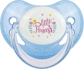 My little princess design-8 : Bleue à paillette Tétine embout physiologique