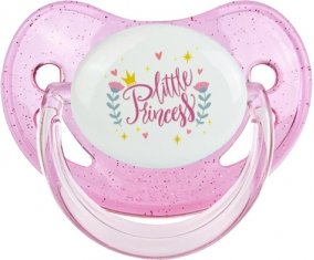 My little princess design-8 : Rose à paillette Tétine embout physiologique