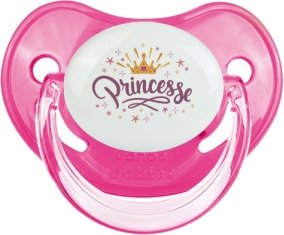 Couronne jaune étoile princesse design-2 : Rose classique Tétine embout physiologique