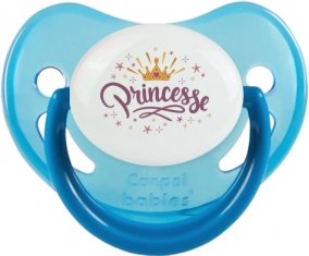 Couronne jaune étoile princesse design-2 : Bleue phosphorescente Tétine embout physiologique