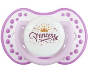 Couronne jaune étoile princesse design-2 : Blanc-mauve classique Tétine embout Lovi Dynamic