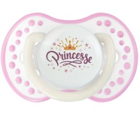 Couronne jaune étoile princesse design-2 : Blanc-rose phosphorescente Tétine embout Lovi Dynamic