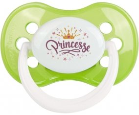 Couronne jaune étoile princesse design-2 : Vert classique Tétine embout anatomique