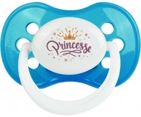 Couronne jaune étoile princesse design-2 : Cyan classique Tétine embout anatomique