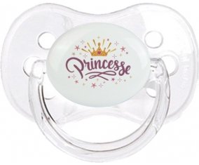 Couronne jaune étoile princesse design-2 : Transparent classique Tétine embout cerise