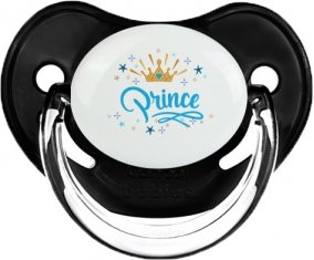 Couronne jaune étoile prince design-2 : Noir classique Tétine embout physiologique