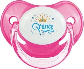 Couronne jaune étoile prince design-2 : Rose classique Tétine embout physiologique
