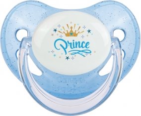 Couronne jaune étoile prince design-2 : Bleue à paillette Tétine embout physiologique