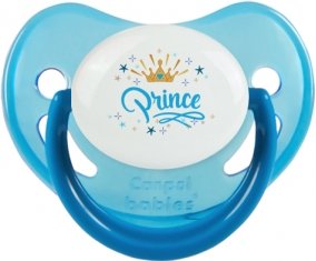 Couronne jaune étoile prince design-2 : Bleue phosphorescente Tétine embout physiologique